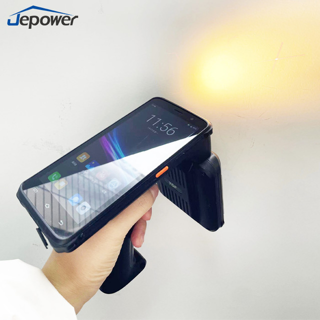 UHF RFID Reader Handheld Android 14.0 4G Long Distance Rugged Scanner with 5000mAh Battery in Stock