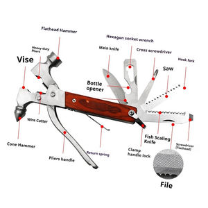 Martello Multifunzione 1 Plus 3 per Sicurezza Veicolare - Martello a Cono per Auto, Attrezzo Multiuso Popolare per Esterni, Martello Pieghevole per Ponteggi, Artiglio Multifunzionale - Product Image 4