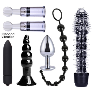 Juguetes sexuales Sm para parejas, juego de bondage de 26 piezas de pinzas para pezones, esposas, látigo, cuerda, vibrador Anal, ayuda sexual - Product Image 5