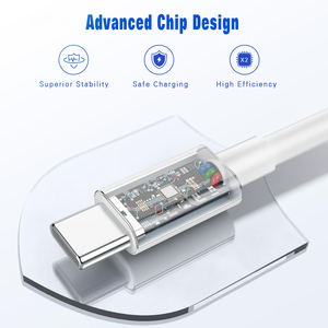 Cavo USB3.0 tipo <span class=keywords><strong>C</strong></span> <span class=keywords><strong>a</strong></span> tipo <span class=keywords><strong>C</strong></span> 100W 5A Chip <span class=keywords><strong>E</strong></span>-mark cavo bianco PVC per telefoni cellulari - Product Image 4