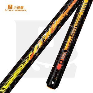 Little Monster Cyber Energy Carbon Fiber 3-Piece Break Jump <b>Pool</b> Cue <b>Stick</b>, Low Deflection 12.9mm Tip with Leather Carry Bag - Product Image 1