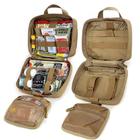 Trousse de premiers soins tactique camouflage vintage unisexe de grande capacité pochette médicale vide fermeture éclair pour la chasse en plein air tactique