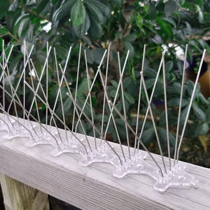 50CM5 rangée 60 éperon en acier inoxydable Anti-oiseau balcon avant-toit lecteur chat oiseau éperon Anti-escalade oiseau éperon pour le nouvel an - Product Image 6