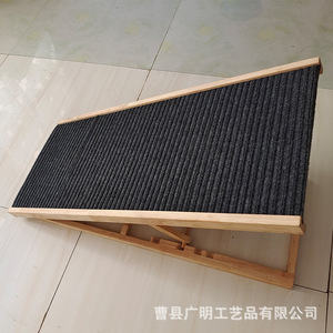 Pet Ladder Folding <b>Car</b> <b>Ramp</b> 90x34x5cm <b>Wood</b> For Dogs And Cats Adjustable Levels - Product Image 5