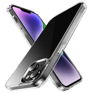 Casing ponsel akrilik sublimasi untuk IP 15 Pro Max 2D TPU dengan tali kaca Tempered gaya polos baru 500 buah paket untuk Olahraga