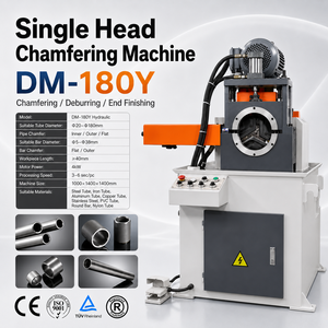 Machine à chanfreiner hydraulique à tête unique pour la préparation des extrémités de tubes en acier à paroi épaisse de grand diamètre - Product Image 2