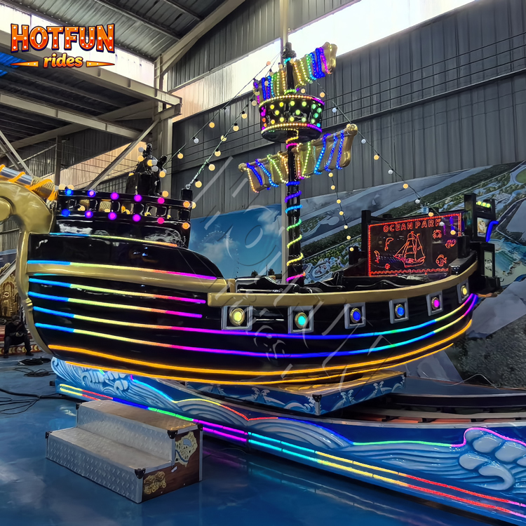 16 Seats Fiberglass Outdoor Amusement Park Rides Fun Fair Ride Theme Parks Carnivals Playgrounds Pirate Ship Ride