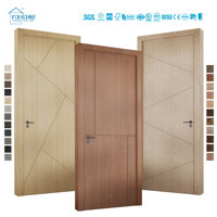 Portes intérieures en bois allemandes Portes d'intérieur modernes à noyau solide pour maison Portes d'intérieur en bois pour chambre à coucher Portes d'intérieur