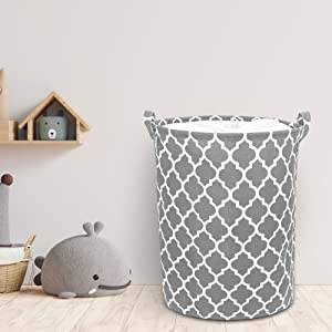 23-inch <b>Tall</b> (2 Pack) Extra Large <b>Laundry</b> <b>Basket</b> Storage Hamper Drawstring Waterproof Round Linen Collapsible Storage <b>Basket</b> - Product Image 4