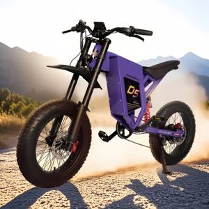 Bicicleta Eléctrica de 5 Velocidades 2026, Motor sin Escobillas de 3000W, Batería de 60V 30AH, Neumáticos Anchos, Todoterreno, Híbrida con Luces LED - Product Image 3