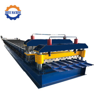 Automatische 1100 glasierte Fliesen herstellungs maschinen Metall farbene Stahl-Stufen fliesen Glasierte Dachziegel-Rollen form maschine - Product Image 3