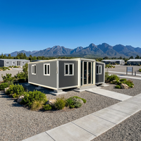 Villa préfabriquée résistante aux charges de neige importantes, 20 pieds, 40 pieds, pour climat froid, maison conteneur extensible, maison modulaire isolée, mini-maison, hôtel
