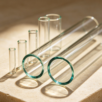 Tubes en verre borosilicate COE 3.3 de tailles personnalisées