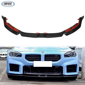 Para <span class=keywords><strong>BMW</strong></span> M2 G87 <span class=keywords><strong>2022</strong></span>-2024 fibra de carbono seca parachoques delantero labio barbilla alerón labio protector - Product Image 1