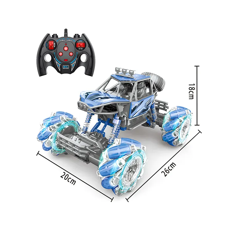 Mobil pengendali jarak jauh, mainan RC mobil kendali jarak jauh, mobil aksi panjat tebing Off-road, mainan mobil dengan lampu dan musik, Aloi 1:14