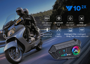 ชุดหูฟังอินเตอร์คอม QualityY10-2X สูง300ม. สำหรับการสื่อสารแบบหมวกกันน็อคไม่อยู่ในหู ce/fcc รับสายโทรศัพท์อุปกรณ์สำหรับหมวกกันน็อค - Product Image 4