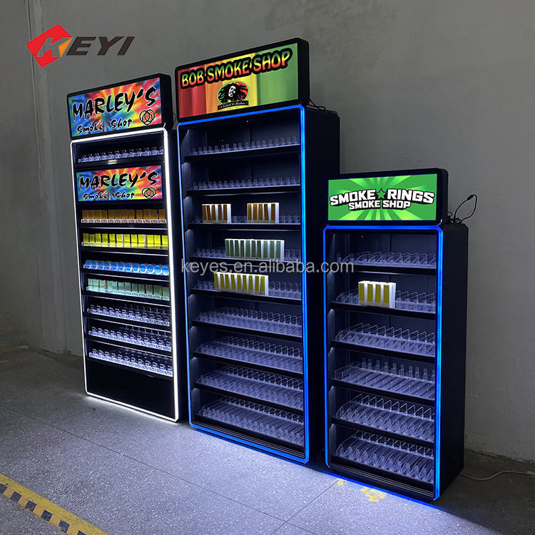 タバコショーケースラック、棚プッシャースプリング式オーガナイザー