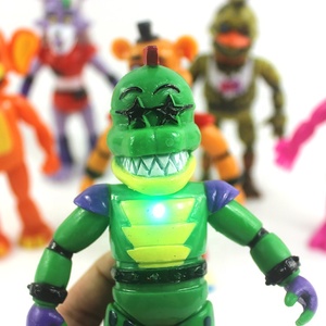 Figuras de Acción de Five Nights <span class=keywords><strong>at</strong></span> <span class=keywords><strong>Freddy</strong></span>'s de Primera Calidad HY, Muñecos de PVC 3D, Juego de 8 Muñecos de <span class=keywords><strong>Freddy</strong></span> con Luz Intermitente - Product Image 4