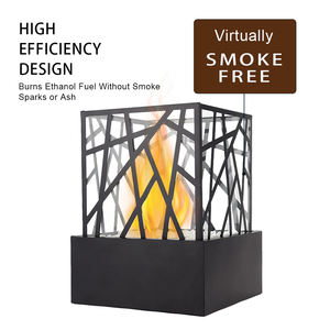 Cheminée à <span class=keywords><strong>bio</strong></span>éthanol en stock UE, cheminée de table à manger avec verre et couvercle, <span class=keywords><strong>meilleur</strong></span> cadeau - Product Image 5