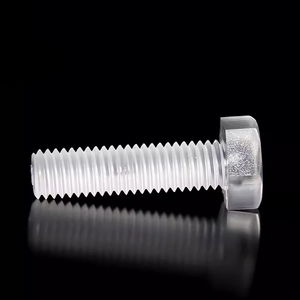 Tornillos M6 x 10 mm, Tornillos de Plástico Transparente M6 PC, Pernos Acrílicos Aislantes Hexagonales, Tornillos Roscados - Product Image 4