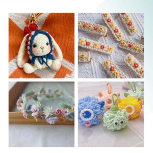 Fil de coton laité AB 5 brins 100g 60% Coton 40% Acrylique, fil mélangé doux peigné, idéal pour couverture bébé - Product Image 4