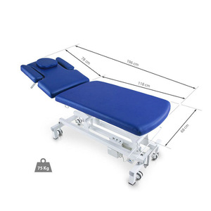 <span class=keywords><strong>Table</strong></span> d'<span class=keywords><strong>ostéopathie</strong></span> de lit de physiothérapie pour <span class=keywords><strong>table</strong></span> de traction de massothérapie médicale avec système de barre de pied - Product Image 3