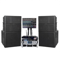 Sistem PA Line-array Profesional 10-inci Satu Kanal 42-elemen 80Hz-18kHz untuk Pertunjukan Luar Ruangan dan Acara Pernikahan