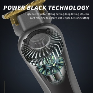 Tondeuse et coupe-cheveux professionnels WAIKIL <span class=keywords><strong>7200</strong></span> tr/min, moteur rotatif, lame en acier inoxydable électro-plaqué, accessoires de barbier - Product Image 5