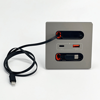 Novedad Enchufe Eléctrico Universal Inteligente PD20W con Salida Tipo C y Cable de Carga Retráctil para Teléfono Móvil