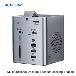 ULT-unite, la Estación de Acoplamiento Inteligente Vertical Multifuncional Portátil Patentada Más Reciente <span class=keywords><strong>con</strong></span> Altavoz y Cámara - Product Image 1