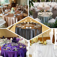 Nappe ronde personnalisée de 108 pouces - Mariage, fête, banquet