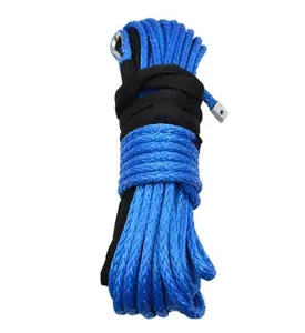 RIOOP Cuerda de cabrestante sintética de alta resistencia de 1/4 pulgadas Cuerdas UHMWPE para herramientas de coche Cable de rescate de carretera