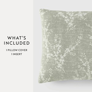 Cotton <strong>Olive</strong> <strong>Green</strong> Botanical Print Throw Pillow - Vintage Floral Home Decor <strong>Cushion</strong> for Living Room Factory Price Manufacturer - Product Image 4