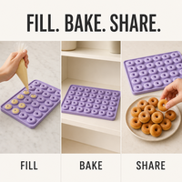 Outils de fabrication de bonbons DIY, moule en silicone à 40 trous pour petits donuts, antiadhésif, durable, efficace, pratique, décorateur de friandises, bac à glaçons