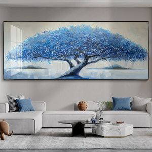 Pintura Decorativa para Sala de Estar, Árbol del Dinero 2026, Nueva Pintura de Porcelana de Cristal, Arte de Pared Moderno y Simple - Product Image 6