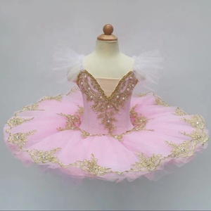 Vestito da ballo <span class=keywords><strong>con</strong></span> maniche a sbuffo, scollo a V, perle ricamate, strass, tutù da <span class=keywords><strong>ballerina</strong></span>, gonne da ballo, costume da palcoscenico per bambini - Product Image 6