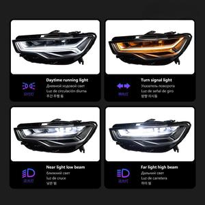 Pour Audi A6 C7 12-15, phares avant, spécification basse avec clignotant, mise à niveau vers une spécification haute - Product Image 3