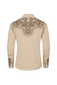 Chemises longues à boutons brodés, <span class=keywords><strong>chemise</strong></span> western à boutons pression, <span class=keywords><strong>chemise</strong></span> de <span class=keywords><strong>cowboy</strong></span> pour hommes - Product Image 5