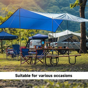Usine directe 2x3m Camping bâche étanche PE bâche légère pour moto couverture voiture <span class=keywords><strong>pare</strong></span>-<span class=keywords><strong>brise</strong></span> <span class=keywords><strong>Protection</strong></span> pique-nique tapis - Product Image 4