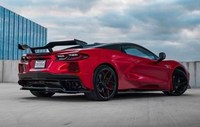 Pour Chevrolet Corvette C8, mise à niveau style Z06, kit carrosserie avec spoiler en carbone, aileron arrière en fibre de carbone style Z06 pour Corvette C8