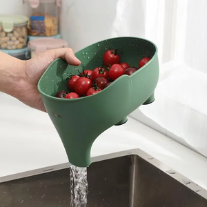 Wholesale Elephant Plastic PP Multifunctional Kitchen Drain Basket <b>Colander</b> for Vegetable and Fruit Washing - Product Image 5