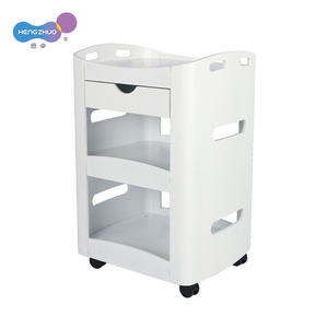 Carrito <span class=keywords><strong>de</strong></span> Almacenamiento Grande <span class=keywords><strong>de</strong></span> Lujo, Carrito <span class=keywords><strong>de</strong></span> Salón <span class=keywords><strong>de</strong></span> Madera con Cajón para Organizador <span class=keywords><strong>de</strong></span> Herramientas <span class=keywords><strong>de</strong></span> Belleza con Ruedas Universales, Disponible en 4 Colores - Product Image 3