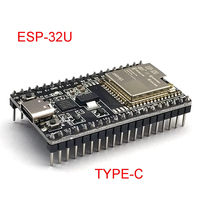 Carte de développement ESP32 DevKitC WIFI+BT avec module WROOM & WIFI et antenne 2.4G en option, carte de développement ESP32-WROOM-32U