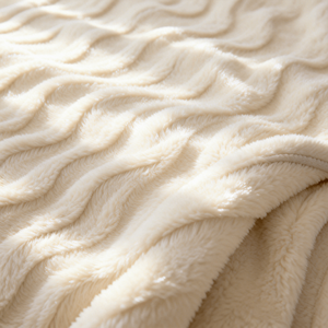 Plaid en tricot de luxe ultra doux de haute qualité, couleur beige, 100% polyester, écologique, chaud, pour un usage quotidien à la maison - Product Image 3