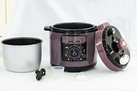 Cuisinière à pression électrique mécanique 5L 6L, violette, antiadhésive, multicuiseur, cuiseur à riz électrique