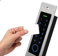 EF4 clavier de contrôle d'accès d'empreintes digitales autonome métal étanche IP66 rétro-éclairage 125KHz lecteur de carte RFID contrôle d'accès intégré