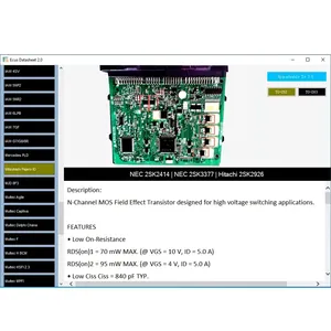 Ecus Datasheet 2.0 PCB sơ đồ với các thành phần điện tử của xe ecus và thông tin bổ sung ECU sửa chữa phần mềm - Product Image 6
