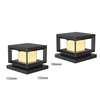 Lampes à pilier solaires LED de style européen, IP65, étanches, lampes de colonne extérieures, matériau PC