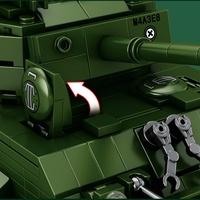 Reobix World of Tanks Seri Militer Model Tank Berat Mainan Konstruksi untuk Anak Usia 5 hingga 7 Tahun Ide Hadiah Hebat Uniseks