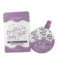 Sachets personnalisés imprimés avec bec verseur pour échantillons de crème solaire, sérum, masque facial, soins de la peau, emballages cosmétiques en plastique